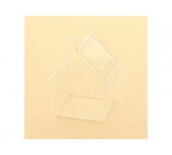 Casetta scatoletta house plexiglass 6x7 TRASPARENTE