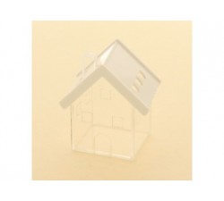 Casetta scatoletta house plexiglass 6x7 BIANCO SC346 Scatole Contenitori e Sacchettini 4,26 €