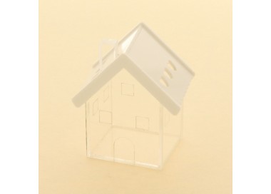 Casetta scatoletta house plexiglass 6x7 BIANCO SC346 Scatole Contenitori e Sacchettini 4,26 €