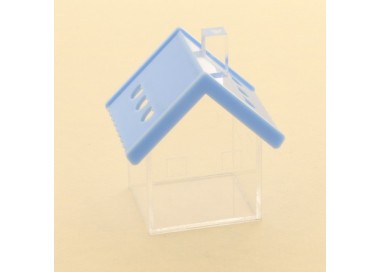 Casetta scatoletta house plexiglass 6x7 AZZURRO SC347 Scatole Contenitori e Sacchettini 4,26 €