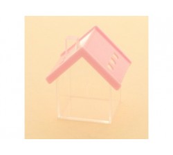 Casetta scatoletta house plexiglass 6x7 ROSA SC348 Scatole Contenitori e Sacchettini 4,26 €