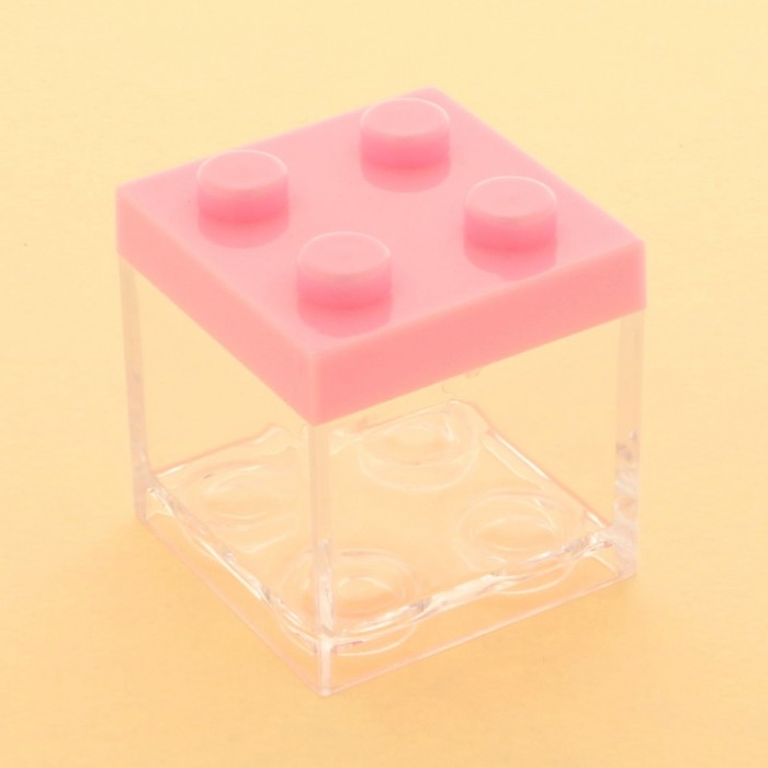 Cubo in plexiglass lego 5x5x5 ROSA