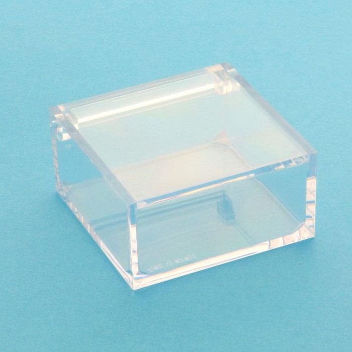 Scatolina plexiglass trasparente cm 6x6x3