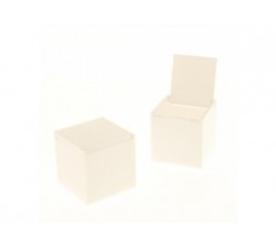 Cubo plexiglass bianco 5X5X5