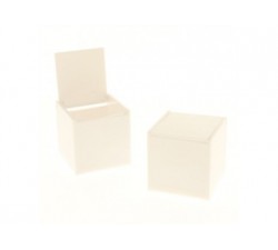Cubo plexiglass bianco 6x6x6 SC405 Scatole Contenitori e Sacchettini 2,06 €