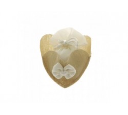 Sacchettino con cuore con fiocco colore beige C1876 SACCHETTINI 1,94 €