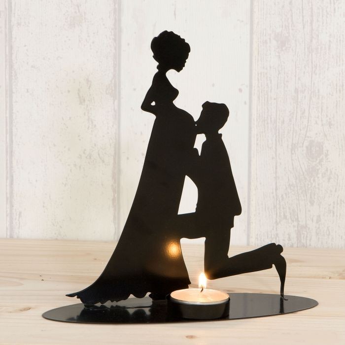 Cake topper sposa incinta con candela ( inclusa )