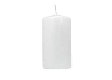 Candela pilastro, laccata, bianca, 12 x 6 cm PDSKKLAK-008-OP Allestimento 2,60 €