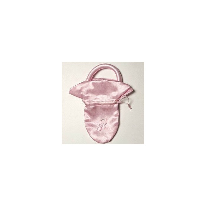 Sacchetto ciucciotto rosa 15,5cm