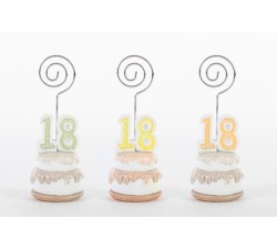 S/POSTO TORTA 18 RESINA 3 COL.ASS.3,5xh.10 CM ST52021 IDEE REGALO COMPLEANNI 2,50 €