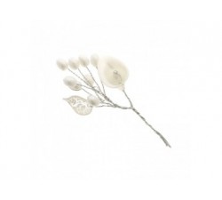 Fiore CALLA preziosa ramo cm 9 con perle
