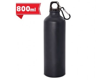 Bottiglia in alluminio 800 ml con moschettone Z-1099-NE BOTTIGLIE E BORRACCE 6,30 €