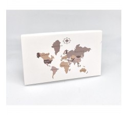 Tagliere in legno World con cartina geografica VA75S BOMBONIERE 8,00 €
