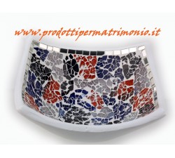 Centrotavola in ceramica e vetro quadrato ,bomboniere shop on line 22815 / H7010800210 BOMBONIERE 5,00 €