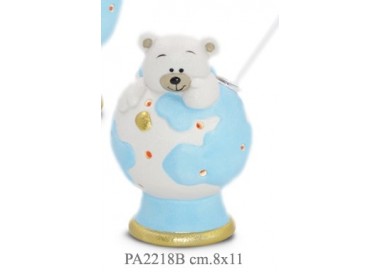 Diffusore orsetto porcellana mappamondo PA2218B BOMBONIERE 11,50 €