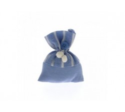 Sacchettino bag azzurro a righe bianco cm 8x10 C1789 SACCHETTINI 1,27 €
