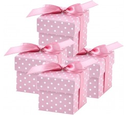 partydeco.pl 50 scatole Regalo (Rosa), per Matrimonio, Battesimo, Nascita  Scatole Contenitori e Sacchettini 32,95 €