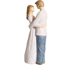 Statuetta di Coppia Wedding Cake Toppers, Figurine di sposi Figurine di Angeli Figurine di Matrimonio Regali di Anniversario di