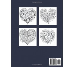 Beautiful Hearts to color: Mindful Patterns Coloring Book for Teens and Adults B0CQJ9716X LIBRI ANTISTRESS DA COLORARE 6,72 €