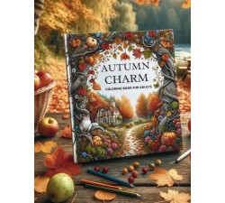 Autumn Charm Coloring Book for Adults B0CQ7SWLFX LIBRI ANTISTRESS DA COLORARE 6,75 €
